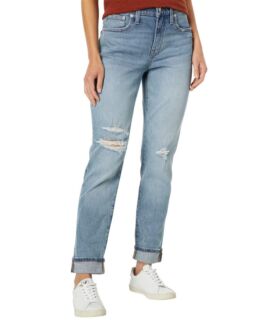 Джинсы Madewell, The High-Rise Slim Boyjean in Birchwood Wash