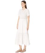 Платье Jonathan Simkhai, Embroidered Button Down Tee Dress 9214428 | White фото 2