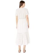 Платье Jonathan Simkhai, Embroidered Button Down Tee Dress 9214428 | White фото 3