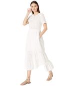 Платье Jonathan Simkhai, Embroidered Button Down Tee Dress 9214428 | White фото 5