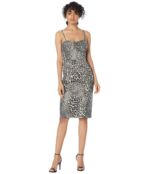 Платье J.Crew, Ratatouille Dress Mixy Leopard Jacquard 9278837 | Black Multi фото 5