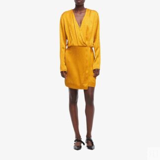 Платье Cushnie, Long Sleeved Mini Dress w/ Blouson Top