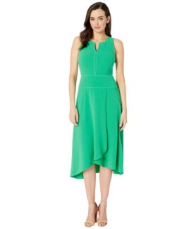 Платье Donna Morgan, High Twist Stretch Lightweight Crepe Midi Dress w/ Asy