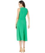 Платье Donna Morgan, High Twist Stretch Lightweight Crepe Midi Dress w/ Asy 9400125 | Bright Jade фото 3