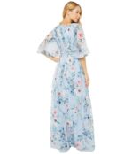 Платье Adrianna Papell, Printed Floral Chiffon Gown