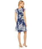 Платье Adrianna Papell, Floral Chiffon Goddet Shift Dress