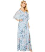 Платье Adrianna Papell, Printed Floral Chiffon Gown