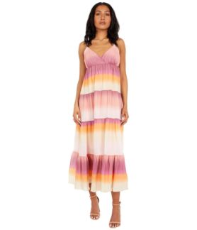 Платье WAYF, Olivia Tiered Maxi Slip Dress