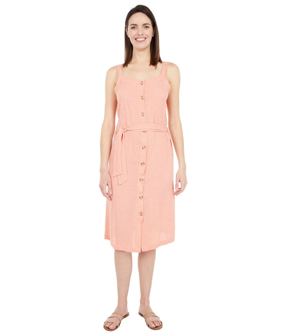 Платье Rip Curl, Tallows Spot Midi Dress 9475688 | Coral фото 1