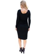 Платье Ingrid & Isabel, Maternity Long Sleeve Side Shirred Dress 9486222 | Black фото 3