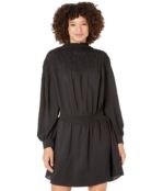 Платье 1.STATE, Long Sleeve Wide Smocked Dress 9502818 | Rich Black фото 1