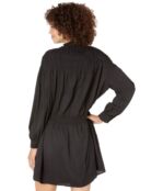 Платье 1.STATE, Long Sleeve Wide Smocked Dress 9502818 | Rich Black фото 2