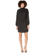 Платье 1.STATE, Long Sleeve Wide Smocked Dress 9502818 | Rich Black фото 4