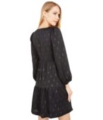 Платье Madewell, Metallic Jacquard Faux-Wrap Tiered Mini Dress 9516028 | True Black фото 2