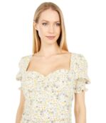 Платье Bardot, Rouched Mini Dress 9516264 | Soft Yellow Floral фото 3