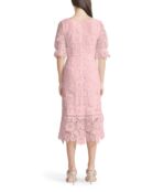 Платье Steve Madden, Did It My Way - Puff Sleeve Lace Midi Dress 9517464 | Pale Pink фото 2