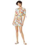 Платье Lost + Wander, Center of Attention Mini Dress 9517384 | Red/Orange Floral Multi фото 4