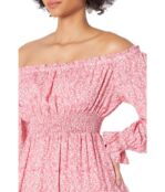 Платье WAYF, Smocked Waist Off Shoulder Midi Dress 9529743 | Cherise Ditsy Floral фото 3