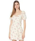 Платье WAYF, U-Ring Bodice Mini Dress 9529756 | Ivory Whisper Floral фото 1