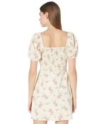 Платье WAYF, U-Ring Bodice Mini Dress 9529756 | Ivory Whisper Floral фото 2