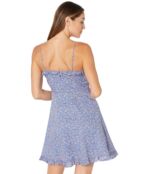 Платье Madewell, Cami Ruffle-Hem Mini Dress in Summer Vines 9544703 | Summer Vines Hermitage Blue фото 2