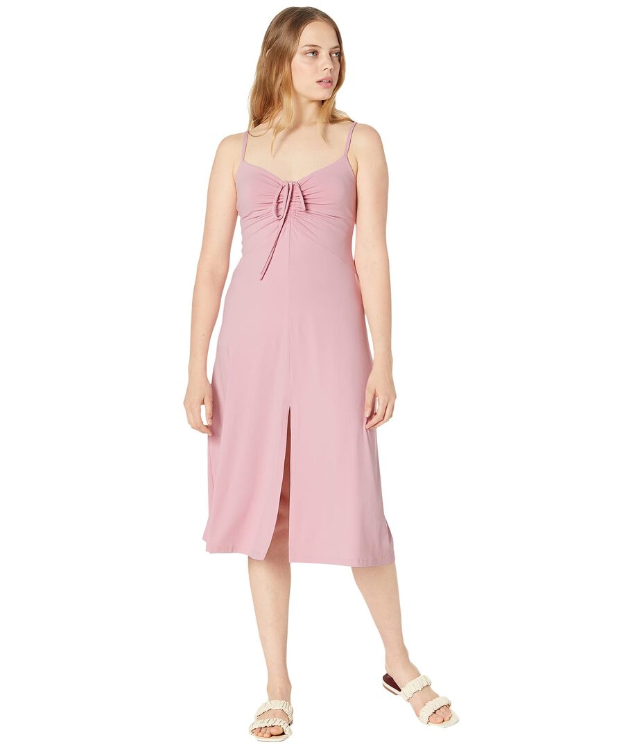 Платье Susana Monaco, Gathered String Midi Dress 9549859 | Pink Cashmere фото 1