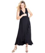 Платье Ingrid & Isabel, Maternity Cross Front Maxi Dress 9553718 | Black фото 1