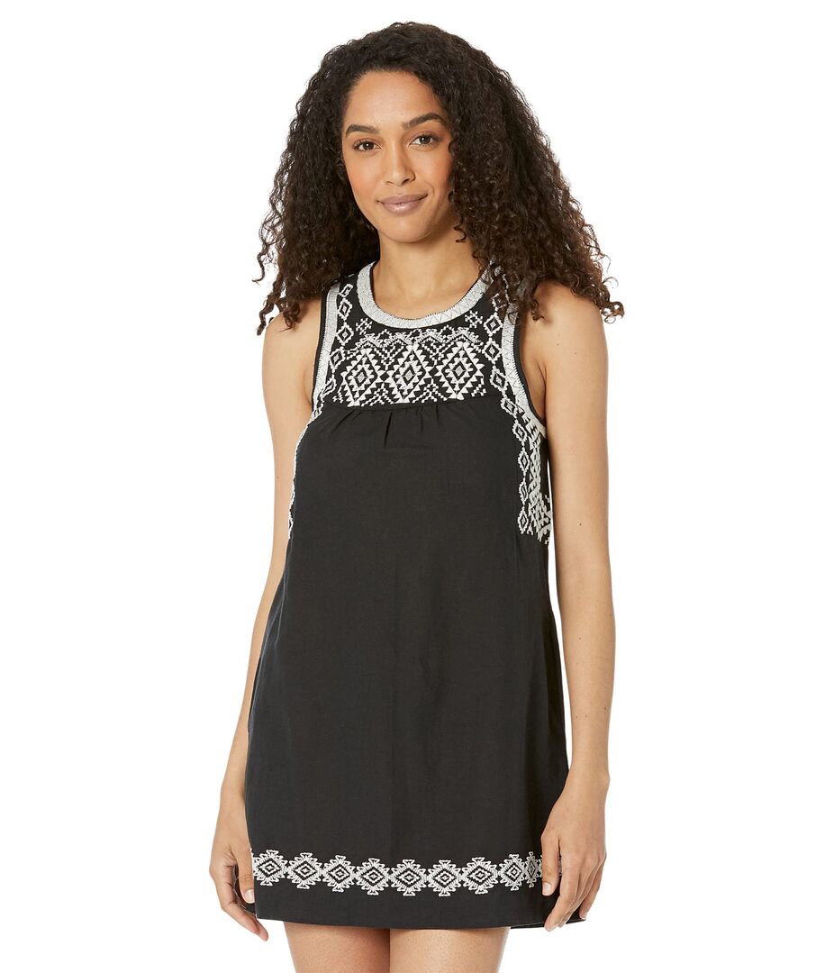 Платье Lucky Brand, Embroidered Sleeveless Dress 9554289 | Jet Black фото 1