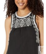 Платье Lucky Brand, Embroidered Sleeveless Dress 9554289 | Jet Black фото 3