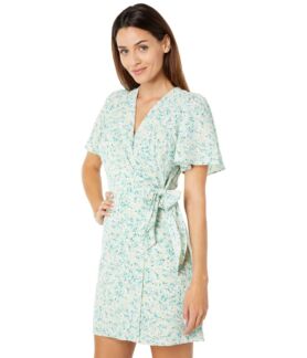 Платье Sage, Tie Front Floral Mini Dress