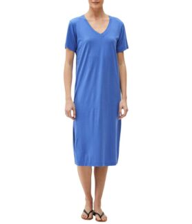 Платье Michael Stars, Sandra Cotton Modal Short Sleeve V-Neck Midi Dress