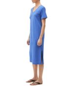 Платье Michael Stars, Sandra Cotton Modal Short Sleeve V-Neck Midi Dress 9558464 | Royal фото 2