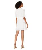 Платье 1.STATE, Wrap Front Mini Dress 9571034 | Ultra White фото 2