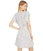 Платье 1.STATE, V-Neck Smocked Ruffle Dress 9571086 | Delicate Flower White фото 2