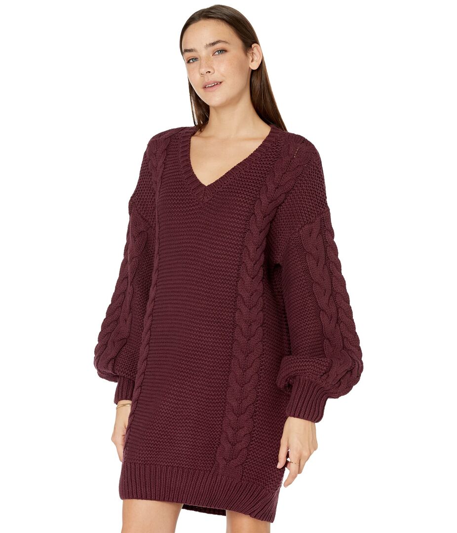 Платье Bardot, Bell Knit Dress 9571851 | Burgundy фото 1