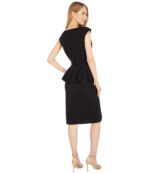 Платье MARINA, Stretch Crepe Peplum Dress 9581464 | Black фото 2