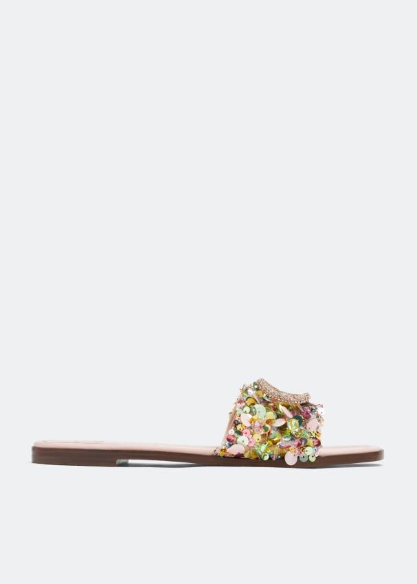 Сандалии VALENTINO GARAVANI VLogo Signature sandals, разноцветный WS0BD5USXMLE | Multicolored фото 1