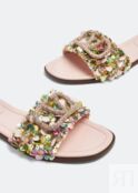 Сандалии VALENTINO GARAVANI VLogo Signature sandals, разноцветный WS0BD5USXMLE | Multicolored фото 3