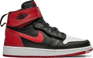 Кроссовки Air Jordan 1 High FlyEase GS Black Gym Red, черный