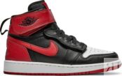 Кроссовки Air Jordan 1 High FlyEase GS Black Gym Red, черный CT4897 001 | Black фото 1