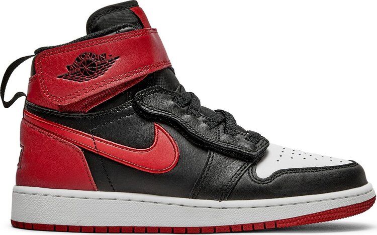 Кроссовки Air Jordan 1 High FlyEase GS Black Gym Red, черный CT4897 001 | Black фото 1