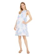 Платье bella dahl, Tie Front Halter Mini Dress 9591544 | Painterly Floral Print фото 1