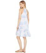 Платье bella dahl, Tie Front Halter Mini Dress 9591544 | Painterly Floral Print фото 2