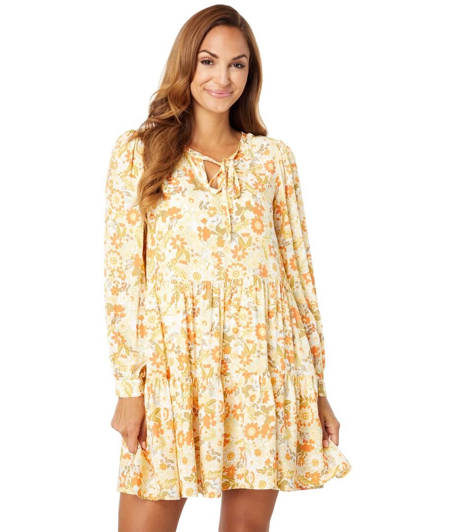 Платье Lost + Wander, Prairie Rose Mini Dress 9601371 | Orange Yellow Floral фото 1