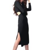 Платье LBLC The Label, Kim Long Sleeve Open Back Dress 9602093 | Black фото 2