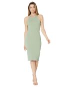 Платье line and dot, Lori Asymmetrical Ribbed Midi Dress 9613024 | Sage фото 1