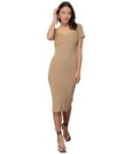 Платье line and dot, Melissa Sweater Midi Dress 9613029 | Natural фото 1