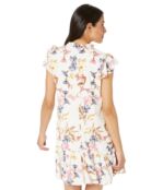 Платье CeCe, Short Sleeve Square Neck Dolce Floral Dress 9614940 | Soft Ecru фото 2