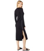 Платье SUNDRY, Long Sleeve Midi Dress with Piping 9621084 | Black фото 2