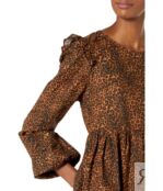 Платье WAYF, Velma Babydoll Mini Dress 9621653 | Brown Leopard фото 3